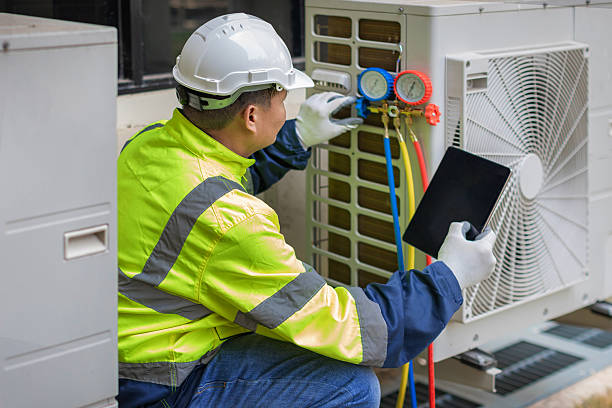 Professional Air Conditioning Repair technician working in Hancocks Bridge, NJ